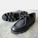 【ポイント10倍】【サイズ交換初回片道送料無料】 PADRONE パドローネ PU8759-2402-23A TYROLEAN SHOES with Chunky Sole ブラック BK メンズ　日本製　革靴　ギフト　チャンキー