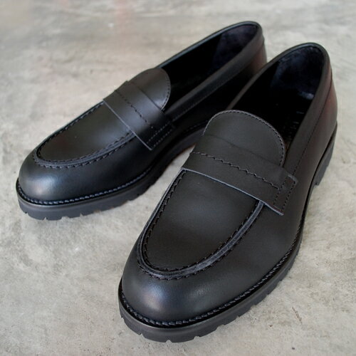 【ポイント10倍】【サイズ交換初回片道送料無料】PADRONE(パドローネ) LOAFERS (WATER PROOF LEATHER) PU8759-2303-22C BLACK ブラック 革靴 日本製 ビジネス ギフト