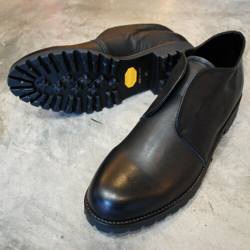   PADRONE パドローネ PU7358-1246-22C INSTEP GORE (WP with VIBRAM) 防水 JERRY BLACK ブラック　革靴 日本製 ビジネス　ギフト