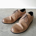 【ポイント10倍】 【サイズ交換初回片道送料無料】 PADRONE パドローネ メンズ DERBY PLAIN TOE SHOES / JACK ジャック ASH GRAY アッシュグレー PU7358-2001-23A ダービープレーントゥ 革靴 日本製 ビジネス　ギフト