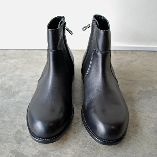 【ポイント10倍】 【サイズ交換初回片道送料無料】 PADRONE パドローネ SIDE ZIP BOOTS / RAUL ラウル ブラック BLACK PU7358-1118-23A 革靴 日本製 ビジネス メンズ　ギフト 2