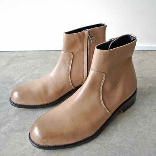 【ポイント10倍】 【サイズ交換初回片道送料無料】 PADRONE パドローネ SIDE ZIP BOOTS / RAUL ラウル ASH GRAY アッシュグレー PU7358-1118-23A 革靴 日本製 ビジネス メンズ　ギフト