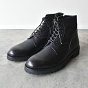 【ノベルティ】【サイズ交換初回片道送料無料】 PADRONE パドローネ PU8759-1104-24C SIDE ZIP LACE UP BOOTS (WAT...