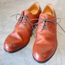 【ポイント10倍】【サイズ交換初回片道送料無料】 PADRONE パドローネ メンズ DERBY PLAIN TOE SHOES / JACK ジャック CAMEL キャメル PU7358-2001-11C ダービープレーントゥ 革靴 日本製 ビジネス ギフト