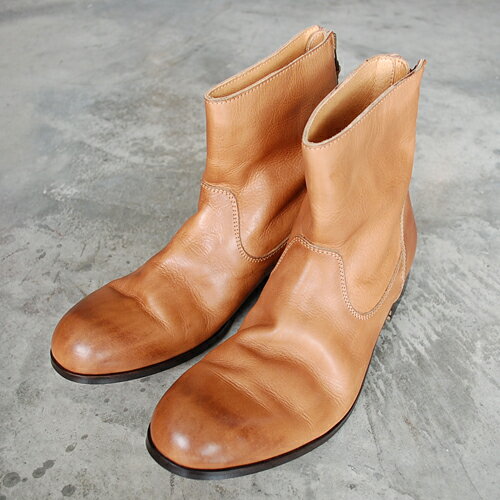  PADRONE(パドローネ) メンズ バックジップブーツ BACK ZIP BOOTS エドワード EDWARD PU7885-1101-11C BEIGE ベージュ 革靴 日本製 ビジネス　ギフト