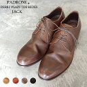 【ポイント10倍】【サイズ交換初回片道送料無料】 PADRONE パドローネ メンズ DERBY PLAIN TOE SHOES / JACK ジャック PU7358-2001-11C ダービープレーントゥ 革靴 日本製 ビジネス　ギフト