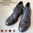 パドローネ 【ポイント10倍】 【サイズ交換初回片道送料無料】 PADRONE パドローネ メンズ 　CHUKKA BOOTS with SIDE ZIP / BAGGIO チャッカブーツ バッジオ PU7358-1205-13D 革靴 日本製 ビジネス　ギフト