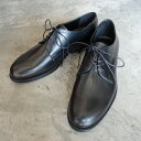   ARCOLLETTA PADRONE(アルコレッタパドローネ) AP8565-2013-23A DERBY PLAIN TOE SHOES / LEONE BLACK ブラック 革靴 日本製 ビジネス メンズ　ギフト