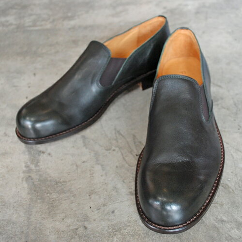  PADRONE パドローネ メンズ PU8054-2201-17A SIDE GORE SHOES サイドゴアシューズ / VITO ダークオリーブ DARK OLIVE 革靴 日本製 ビジネス スリッポン　ギフト