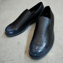 【ポイント10倍】【サイズ交換初回片道送料無料】 PADRONE パドローネ メンズ PU8586-2201-18A SLIP ON SHOES / CIRO チロ BK ブラック PU8586-2201-18A 革靴