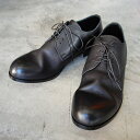 【ポイント10倍】 【サイズ交換初回片道送料無料】 PADRONE パドローネ メンズ DERBY PLAIN TOE SHOES / JACK ジャック BLACK ブラック PU7358-2001-11C ダービープレーントゥ 革靴 日本製 ビジネス ギフト