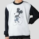 ナリフリ narifuri NFMI-03 Disney Collection マルチワッフルクルーネックスウェット 全3色