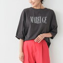 MICA&DEAL (マイカアンドディール) "MAREUGE"ロゴプリントT-shirt CHARCOAL チャコール 0124109005