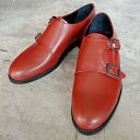 【ポイント10倍】 【サイズ交換初回片道送料無料】 ARCOLLETTA PADRONE(アルコレッタパドローネ) DOUBLE MONK SHOES / RIZ　AP8565-2015-23A ボルドー BORDEAUX 革靴 日本製 ビジネス メンズ　ギフト