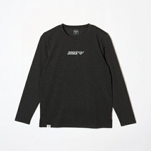 【JINGER】ユニセックス・ランニングロングスリーブTシャツ【J-5011/BLK】