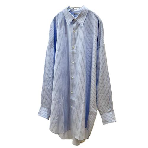 LENO(リノ) DADDY'S SHIRT ダディーズシャツ BLUE STRIPE ブルーストライプ L2401-SH002