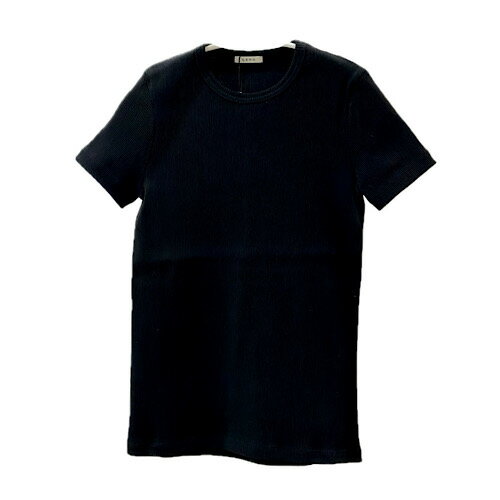 Rakuten - LENO(リノ) PETITE T-SHIRT リブTシャツ BLACK ブラック L-CS017-1