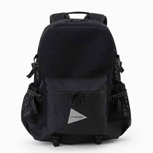 and wander アンドワンダー 3D mesh backpack (5745985227) black