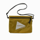 and wander アンドワンダー GRAMICCI × and wander nylon sacoche (5745175519) black , beige , blue green(4)