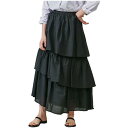 marmors (マルモア) asymtory gather skirt アシンメトリーギャザースカート BLACK ブラック 0224102018