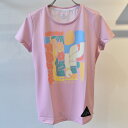 STAMP RUN&CO スタンプ STAMP WOMENS GRAPHIC RUN TEE (ENTER THE TRAIL -PINK-)