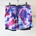 STAMP RUN&CO スタンプ STAMP RUN SKIRT (TIE DYE BLUE/PINK)