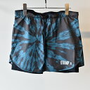 STAMP RUN&CO スタンプ STAMP RUN SKIRT (TIE DYE BLACK/GREEN)