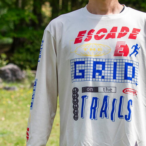 Rakuten - STAMP RUN＆CO スタンプ STAMP LONG SLEEVE TEE (ESCAPE THE GRID ON THE TRAILS)