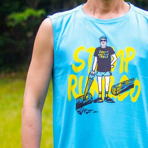 STAMP RUN&CO スタンプ STAMP GRAPHIC TANK (Support Your Local Trails)