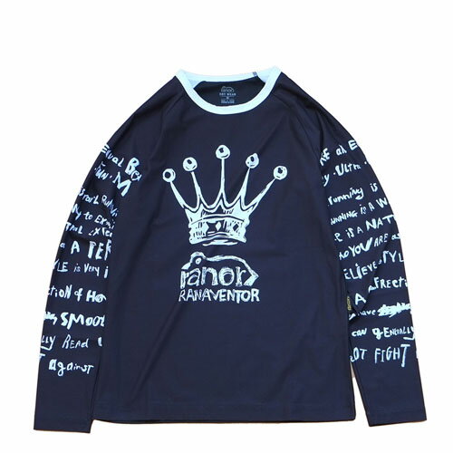 前身頃のグラフィック・MHLGスリーブプリント全てパネル裁断で制作致しましたロングTシャツです。 生地は定番のプライムフレックスを使用。 スペシャルな仕上がりの1枚です。 POLYESTER 100% 吸汗速乾・UV・ストレッチ 日本製 サ...