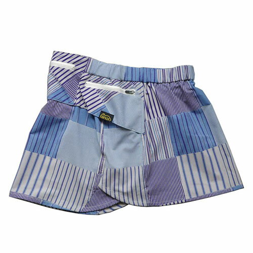 ranor (ラナー) STRIPE PW SKIRT /BLUE