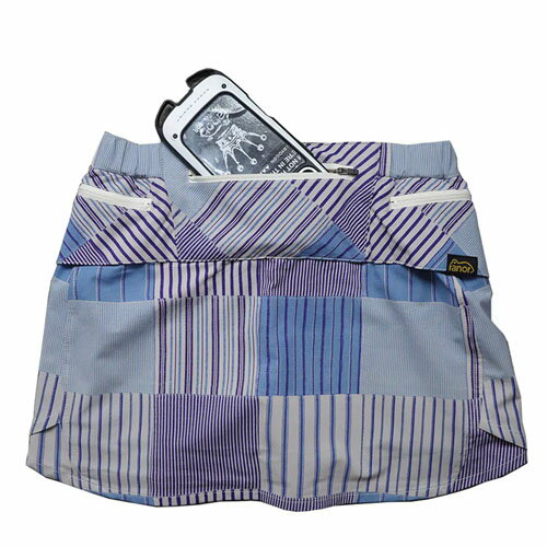 ranor (ラナー) STRIPE PW SKIRT /BLUE