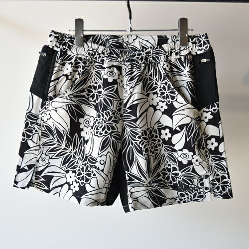 ranor (ʡ) LEAF PATTERN MIDDLE SHORTS ֥å BLACK 817-1-236