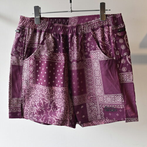 ranor (ラナー) BANDANA MIDDLE SHORTS ワイン WINE ranor (ラナー) BANDANA MIDDLE SHORTS ワイン WINE