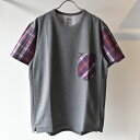 ranor(ラナー) CHECK T-SHIRT レッドチェック RED CHECK