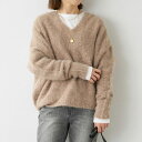 MICA&DEAL (マイカアンドディール) シャギーアルパカルーズニット MOCHA モカ 0124408278
