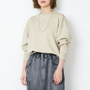 MICA&DEAL (マイカアンドディール) ルーズスリーブスウェット BEIGE ベージュ 0124409300