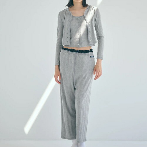 Rakuten - SEA(シー) SEA EYELET RIBBED COZY PANTS アイレットリブ コージーパンツ STONE ストーン 110706415