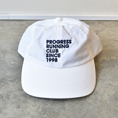 PROGRESS RUNNING CLUB (プログレスランニングクラブ) 1998 NYLON CAP White/Navy