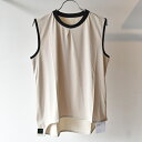 BUDO(ブドー) Mountain Pass top Sleeve_Less off white