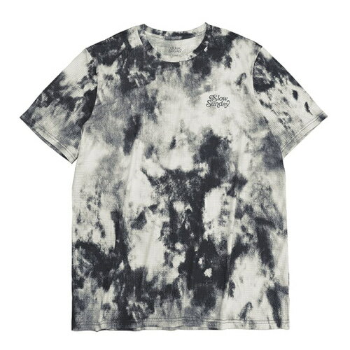 SlowSunday (スローサンデイ)【Unisex】Tshirt-Tie dye beige black