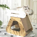 【P3倍】天然シザル製 スタンド型爪とぎ器&猫ハウス一体型 高耐久 無屑脱落 ソファー防止 省スペース猫用品