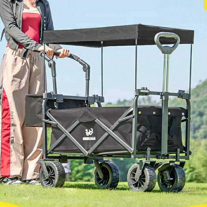 【耐荷重100kg 】折りたたみ式 ペットキャリーカート キャンプ アウトドア 旅行用 犬 猫 対応 軽量 収納便利 大型犬もOK