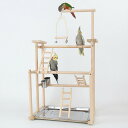 【楽天ランキング1位入賞】【高さ約79cm】インコ 遊び場 三層 バード アスレチック 玩具 スタンド 止まり木 はしご 食器 水器 鳥 巣 カゴ 遊園地 秋千 ラダー ベル 鳥の巣 鳥栖 オウムブランコ 鳥グッズ セキセイインコ 文鳥 アスレチック 玩具 スタンド 止まり木 原木