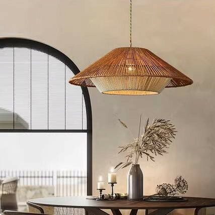 Vaulted Ceiling - led 天井照明 和室 和風 照明 おしゃれ ペンダント照明 ライト 和風照明器具 ランプ 和風ペンダントライト 和室照明 照明器具 電気 布シェード ランプシェード 3-5畳