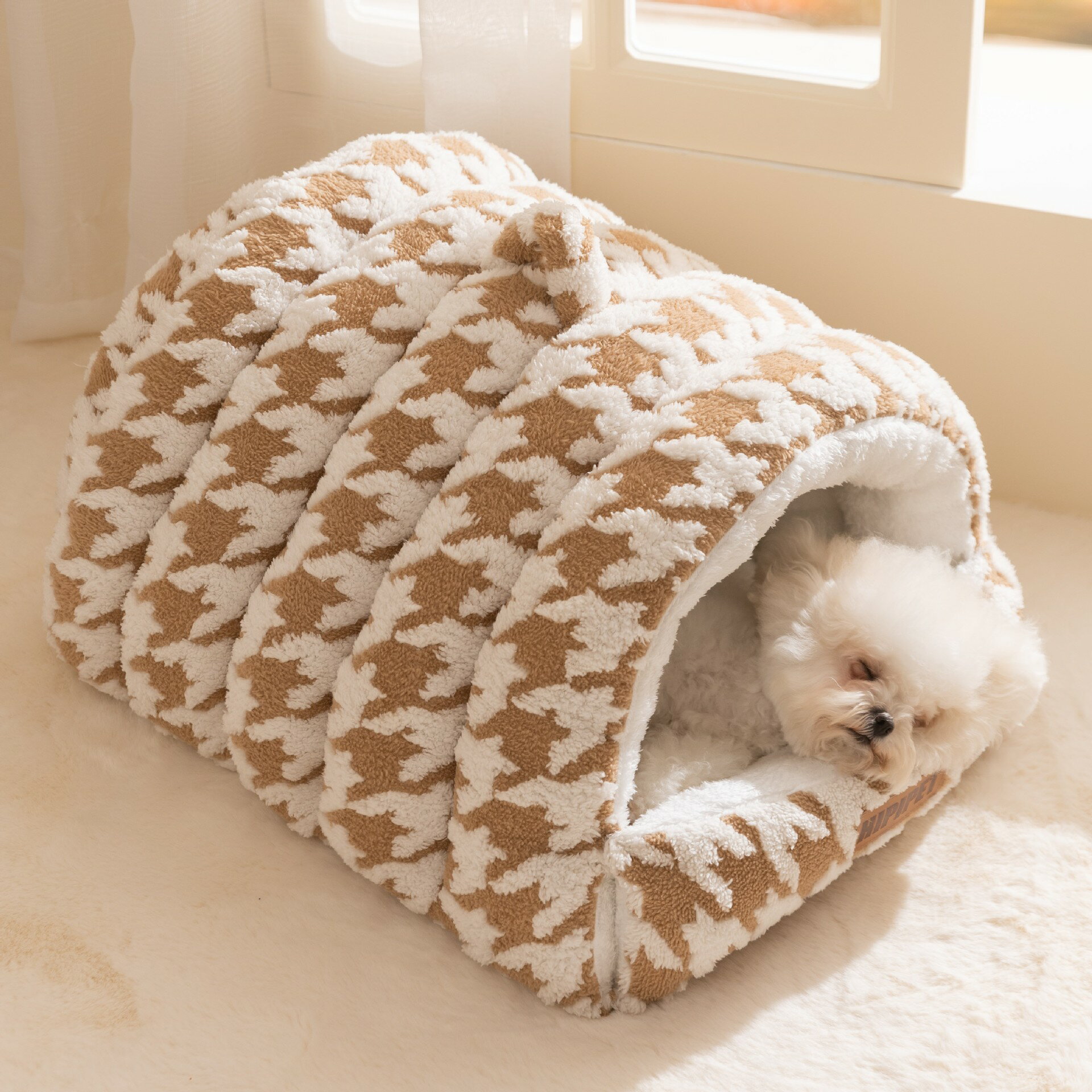 ペットベッド ペット ベッド 犬用品 猫用品 小型犬 用 家型 ベッド アーチ型 屋根 デザイン クッション ドッグベッド 洗える ペット用品