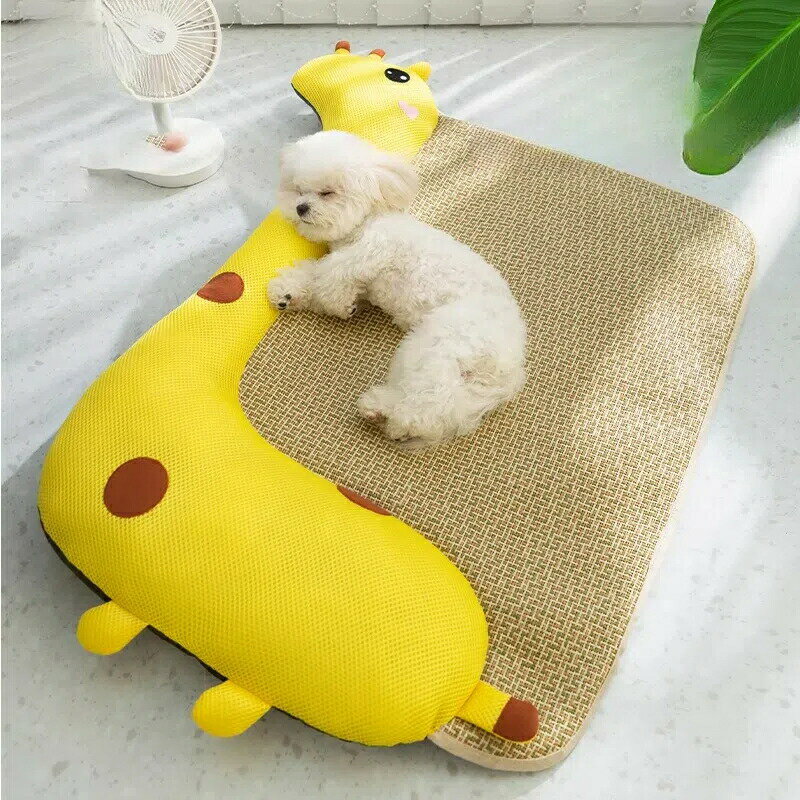 Rakuten - 【夏用 涼感】洗える ペットベッド 猫 犬用 ソファーマット 多頭飼い対応 通気性抜群 快適寝床｜コンパクト設計 防滑り ペット用クッション