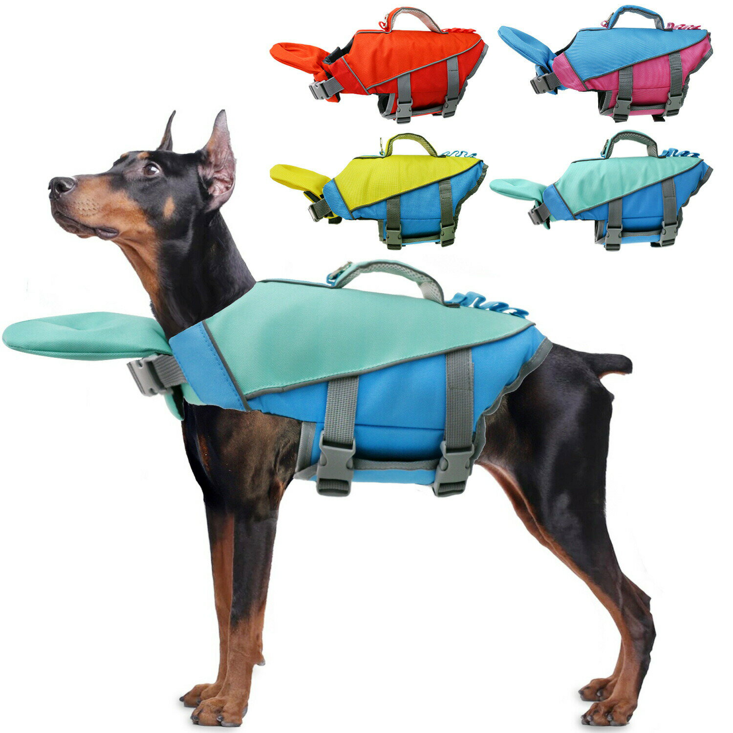 乐天商城 - 【顎のせ取り外せ可能】ペット 犬 ライフジャケット 調節可能 高浮力 ライフセーバー 高浮力素材 着脱簡単 調節可能 高密度ナイロン 干しやすい 救命胴衣 救急服 水遊び用 犬の安全を守る 水泳必需品 小型犬 中型犬 大型犬 XS~XL