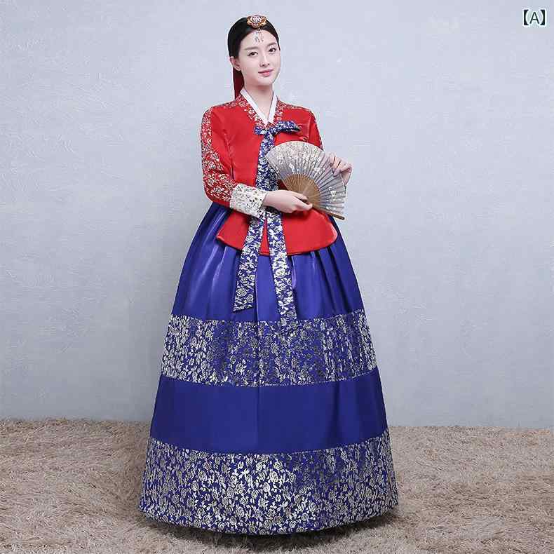 韓国 衣装 民族衣装 伝統的 チマチョゴリ エスニック パフォーマンス レディース 正装 盛装 パフォーマンス