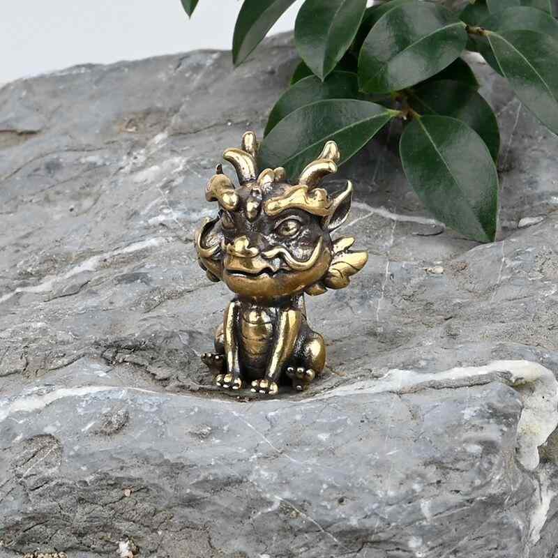 真鍮 風水 装飾品 インテリア レトロ 置物 ユニーク 神話 獣 かわいい おしゃれ 中華風 小さいサイズ